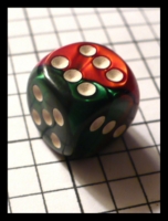 Dice : Dice - 6D - Chessex Gemini Green and Red with White Pips - Ebay July 2010